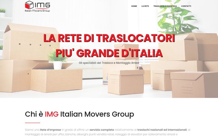 Screenshot of italianmoversgroup.it