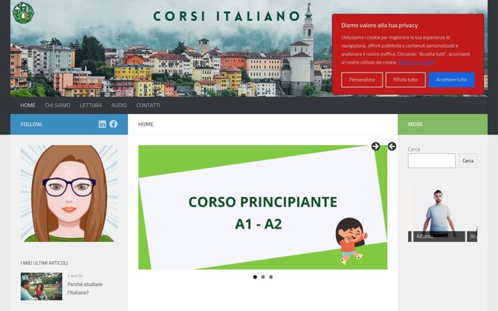 Screenshot of italianocorsi.altervista.org