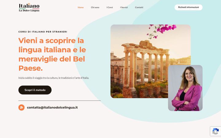 Screenshot of italianodolcelingua.it