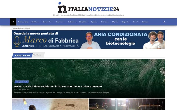 Screenshot of italianotizie24.it