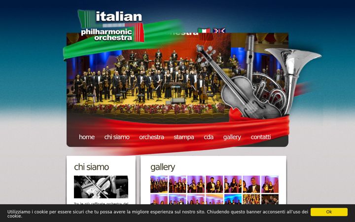 Screenshot of italianphilharmonicorchestra.com