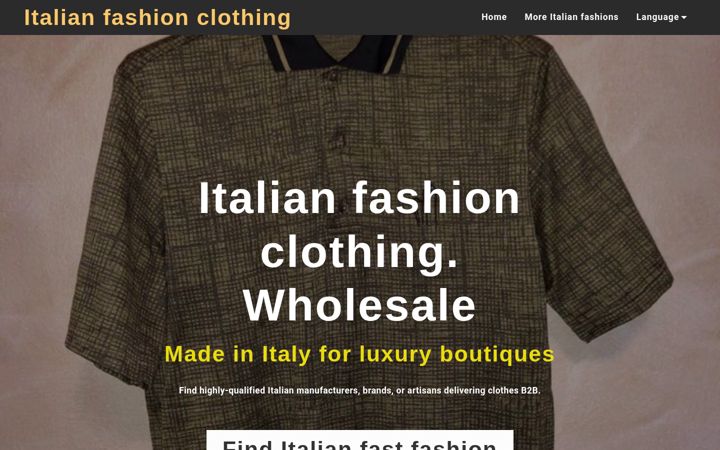 Screenshot of italianprontomoda.com