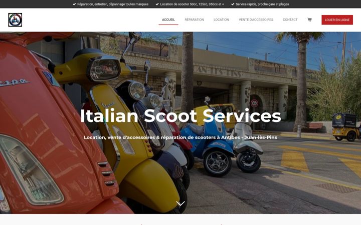 Screenshot of italianscootservices.fr