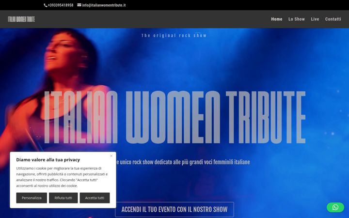 Screenshot of italianwomentribute.it