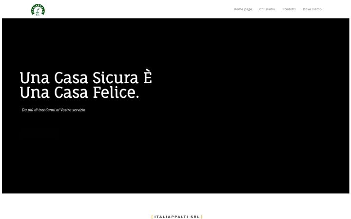 Screenshot of italiappaltisrl.com