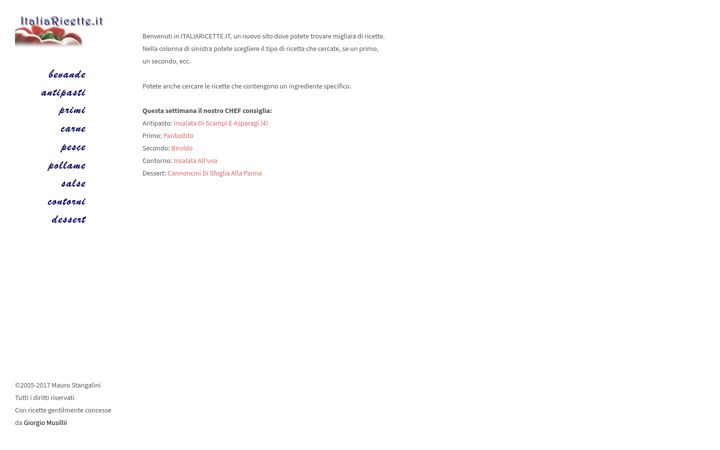 Screenshot of italiaricette.it
