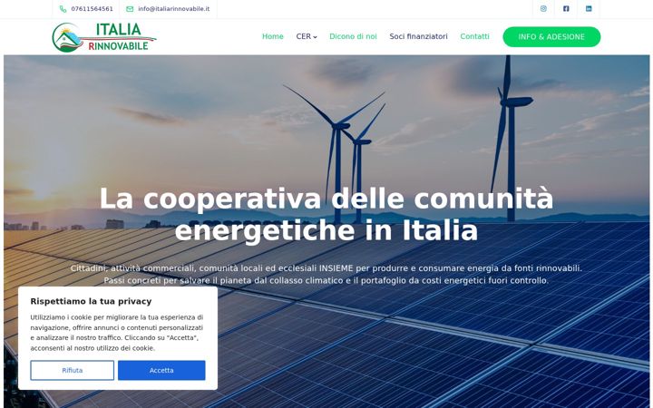 Screenshot of italiarinnovabile.it