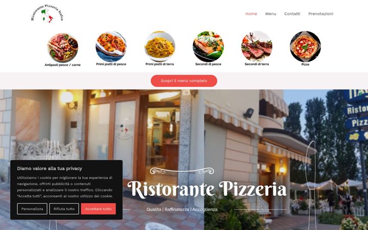 Screenshot of italiaristorantepizzeria.it