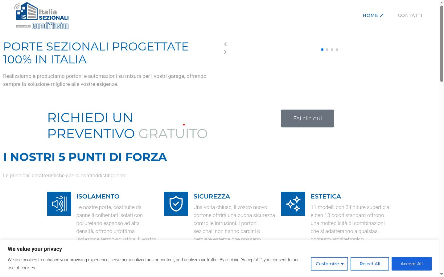 Screenshot tal-banner tal-kunsens muri qabel kwalunkwe interazzjoni