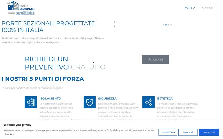 Screenshot of italiasezionali.com