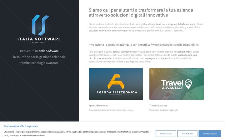 Screenshot of italiasoftware.it