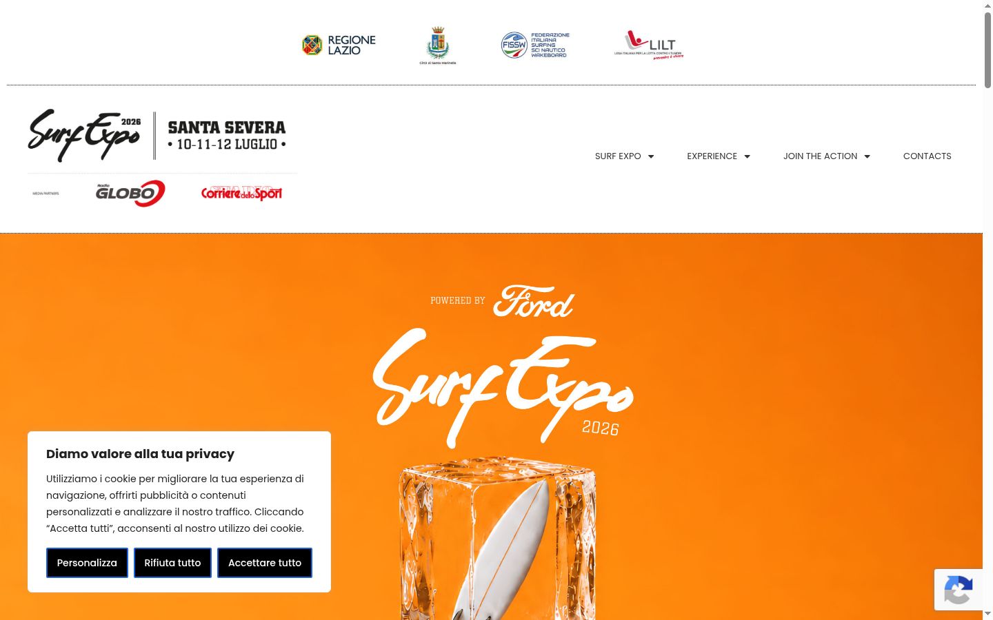 Screenshot tal-banner tal-kunsens muri qabel kwalunkwe interazzjoni