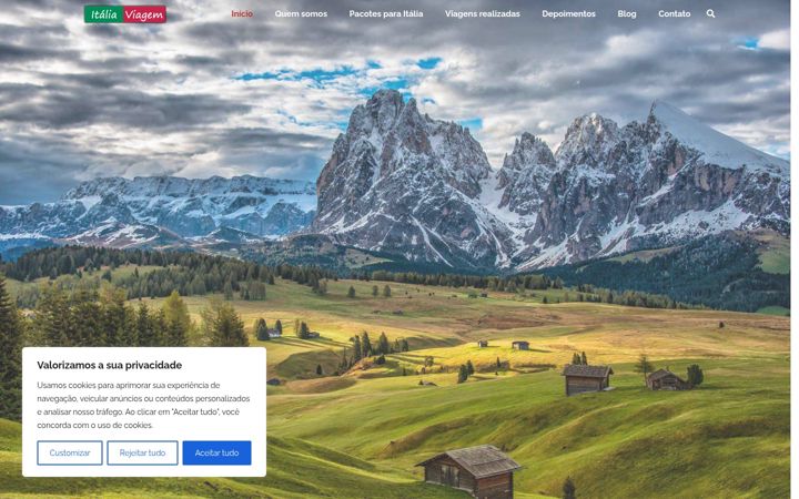 Screenshot of italiaviagem.com.br