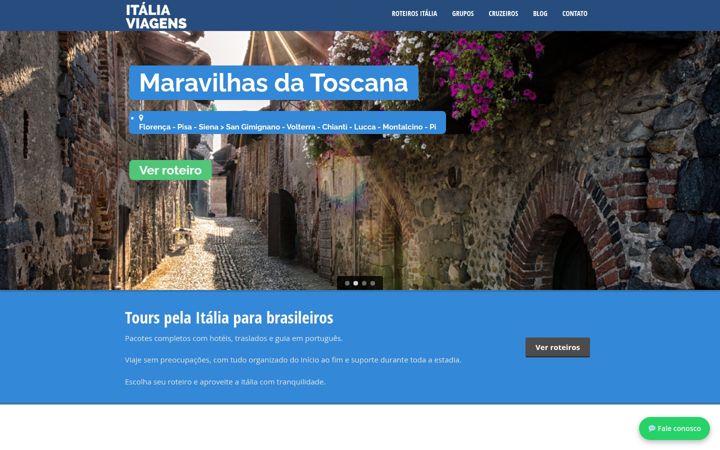 Screenshot of italiaviagens.com