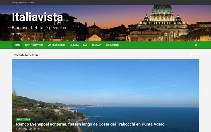 Screenshot of italiavista.be