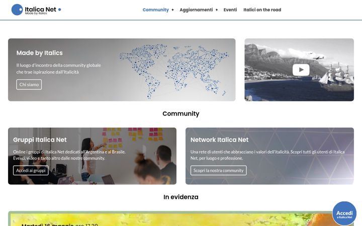 Screenshot of italicanet.it
