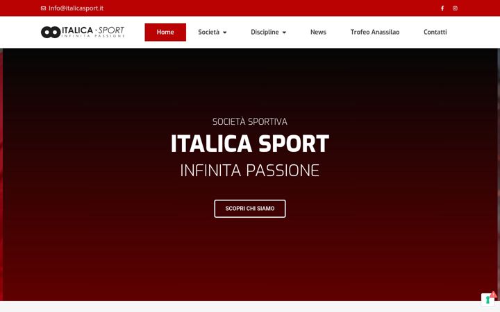 Screenshot of italicasport.it