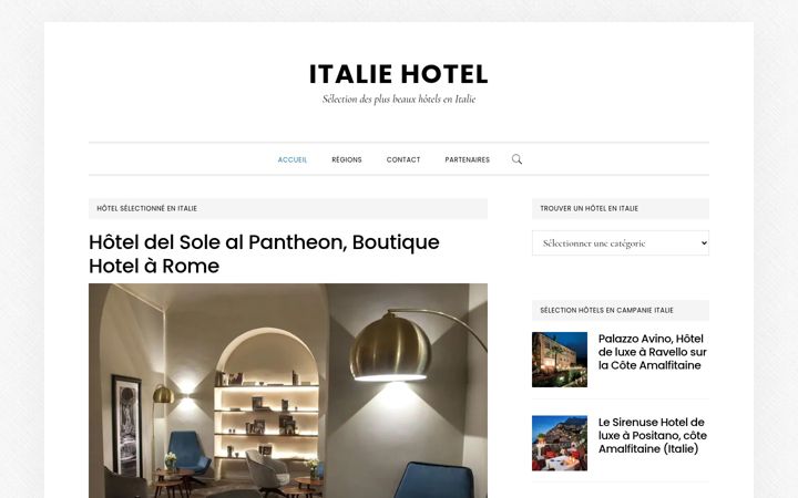 Screenshot of italie-hotel.fr