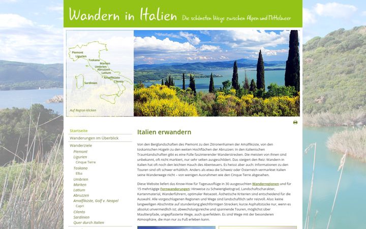 Screenshot of italienwandern.de