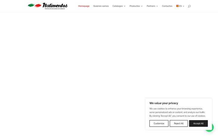 Screenshot of italimentos.es