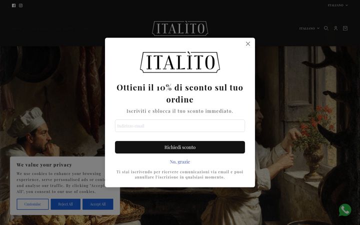 Screenshot of italito.it