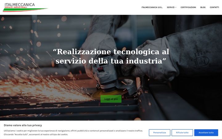 Screenshot of italmeccanicafr.it