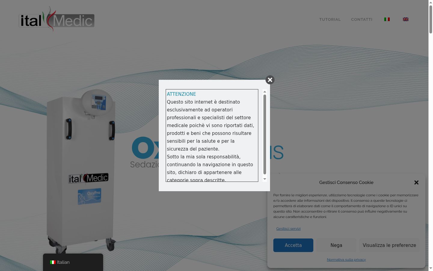 Screenshot des Einwilligungsbanners vor jeglicher Interaktion