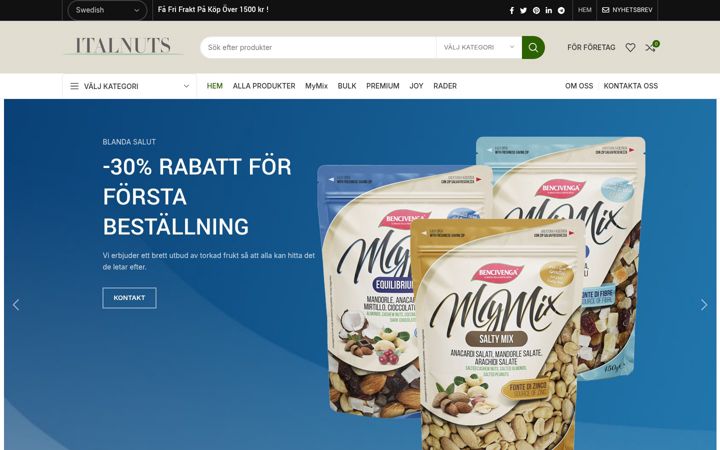 Screenshot of italnuts.se