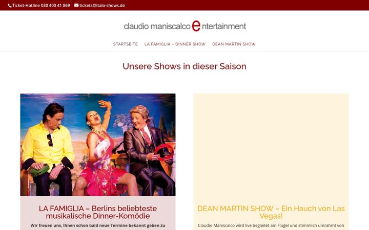 Screenshot of italo-shows.de