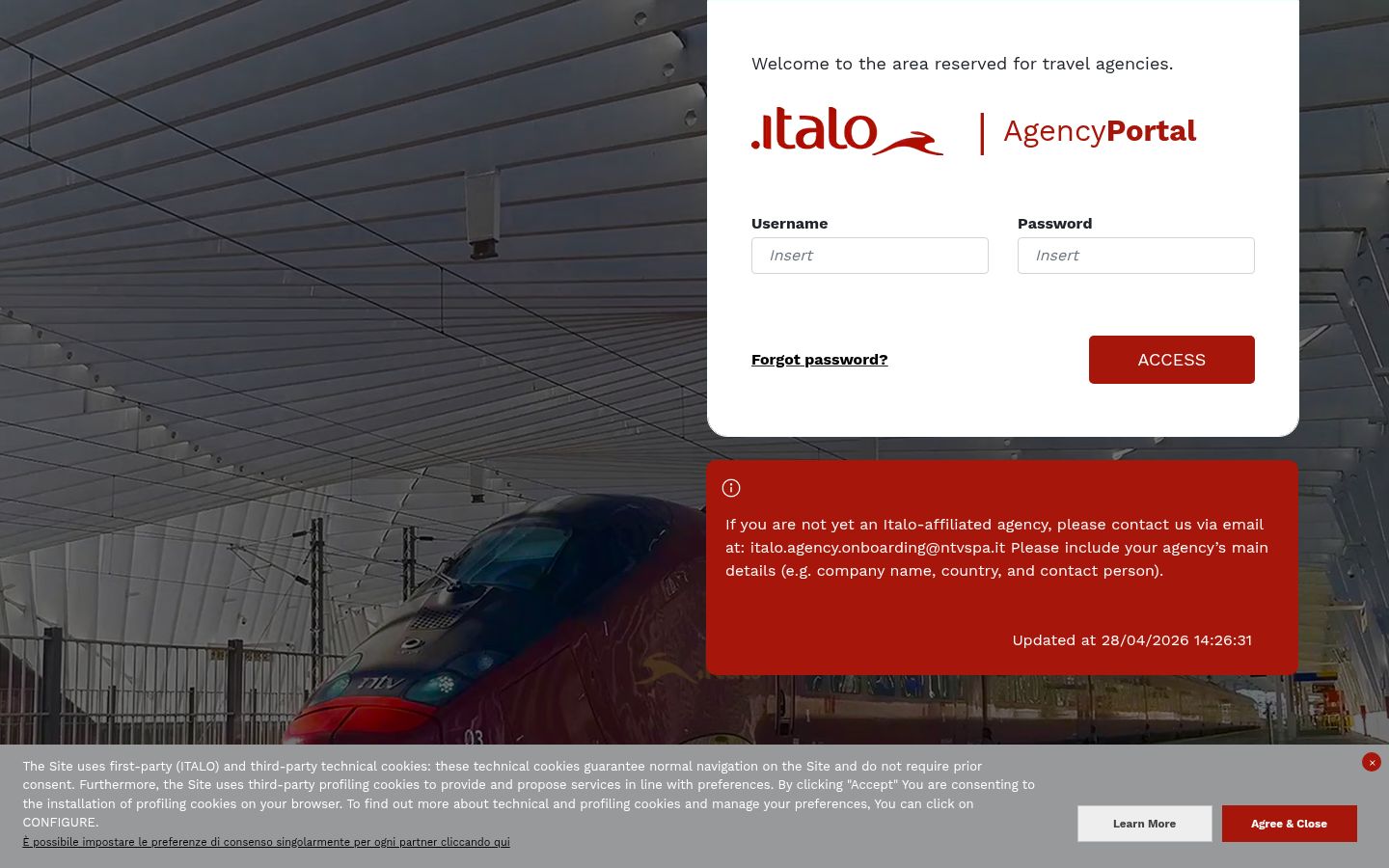 Sutikimo reklamjuostės, rodytos prieš bet kokią sąveiką, ekrano kopija