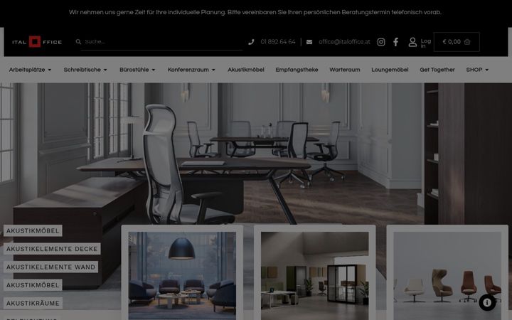 Screenshot of italoffice.at