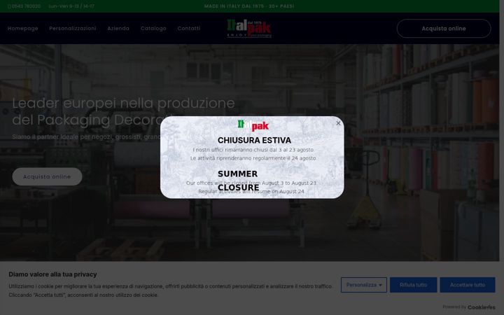 Screenshot of italpak.it