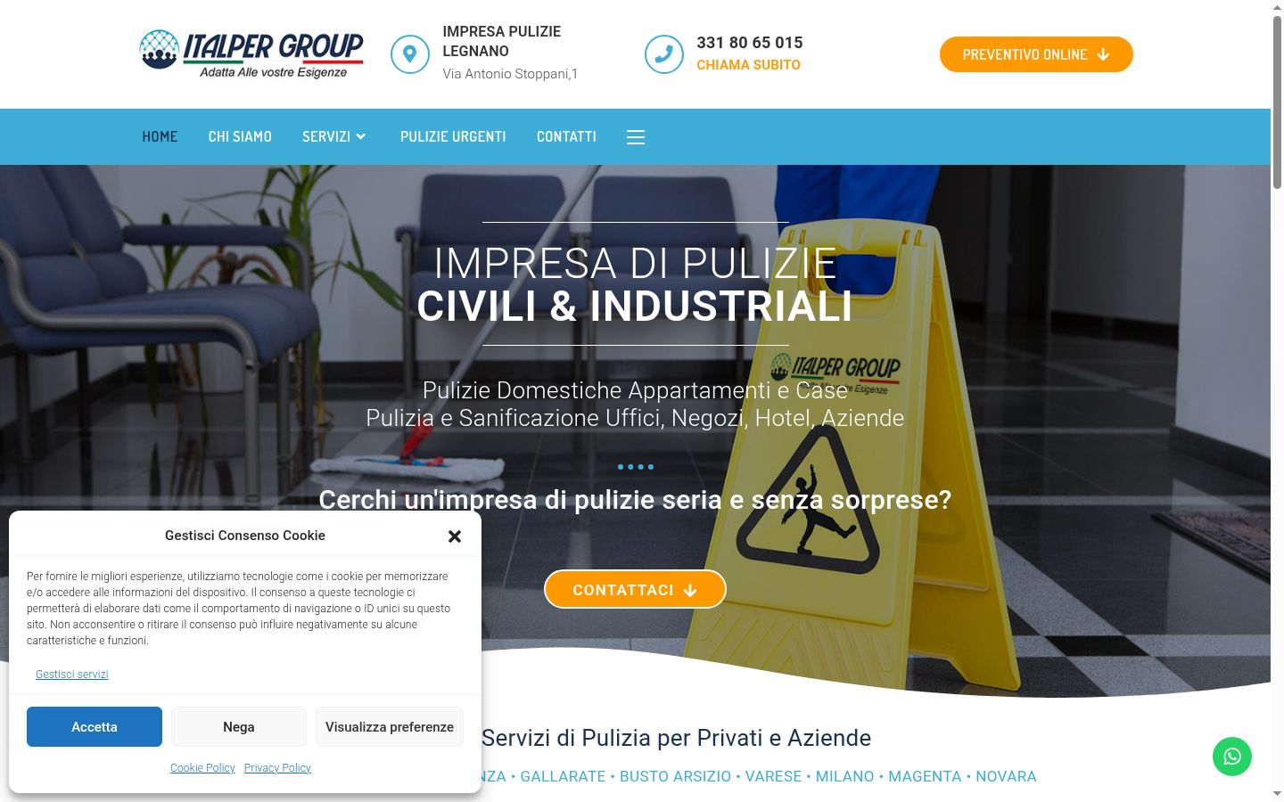 Screenshot tal-banner tal-kunsens muri qabel kwalunkwe interazzjoni