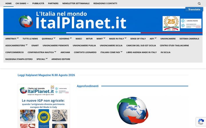 Screenshot of italplanet.it