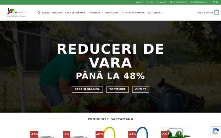 Screenshot of italprodotti.ro