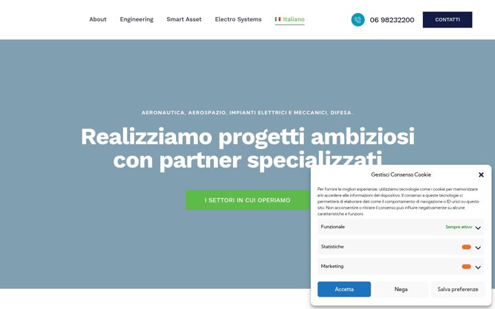 Kuvakaappaus sivustosta italsistemispa.it