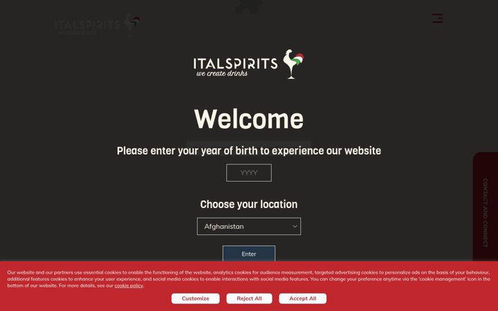Screenshot of italspirits.com