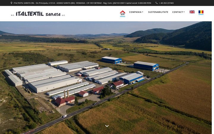 Screenshot of italtextil.eu