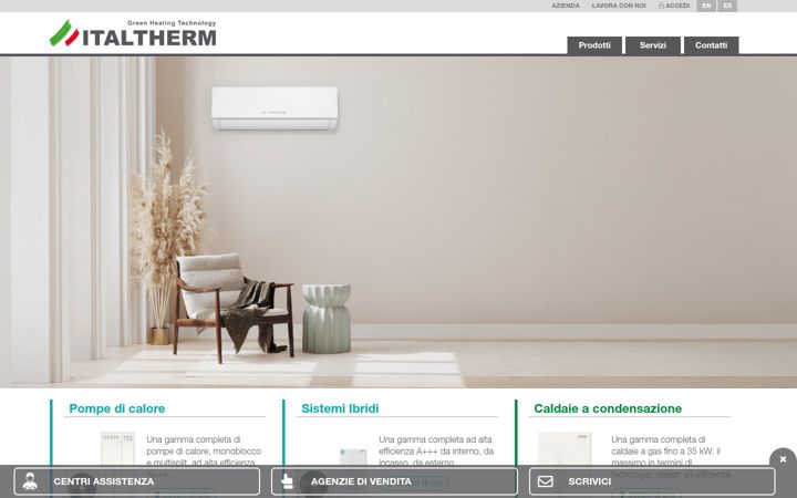 Screenshot of italtherm.it