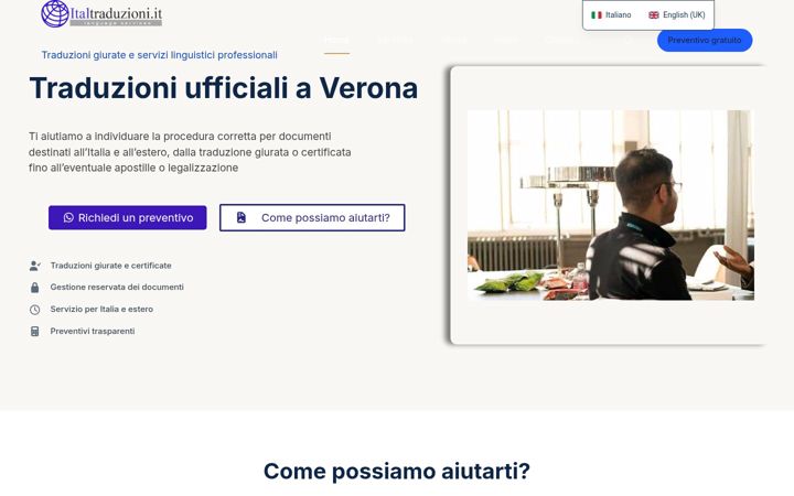Captura de pantalla de italtraduzioni.it