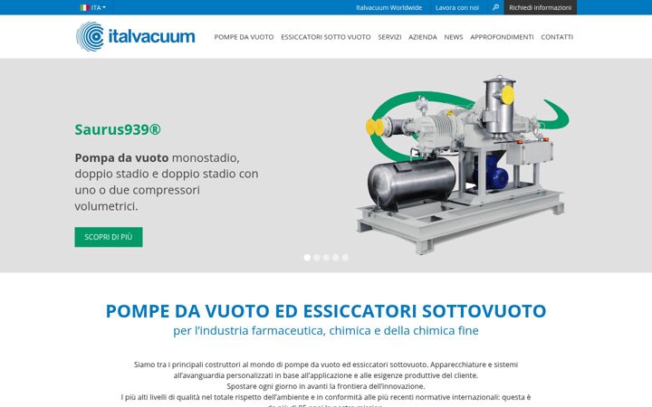 Screenshot of italvacuum.com