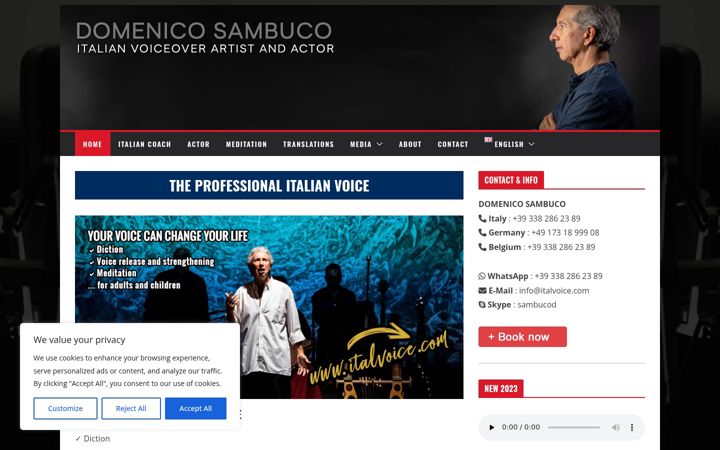 Screenshot of italvoice.com