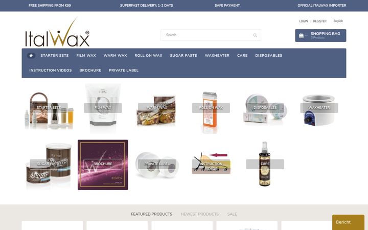 Screenshot of italwax.nl