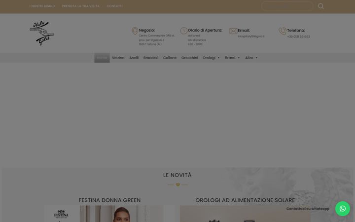 Screenshot of italy18ktgold.it