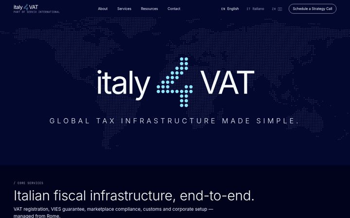 Screenshot of italy4vat.com