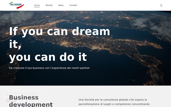 Screenshot of italyadvisory.it