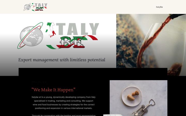 Screenshot of italybe.com