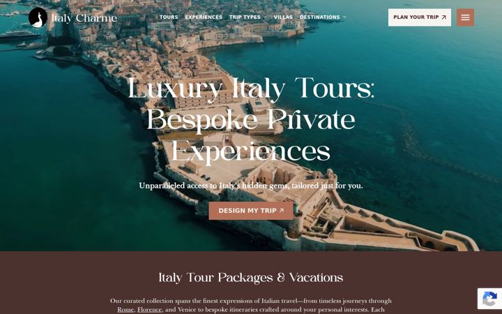 Screenshot of italycharme.com