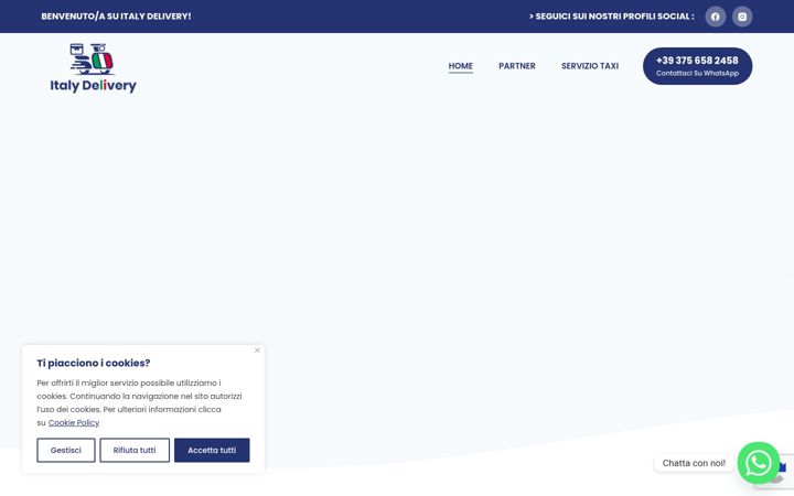Screenshot of italydelivery.eu