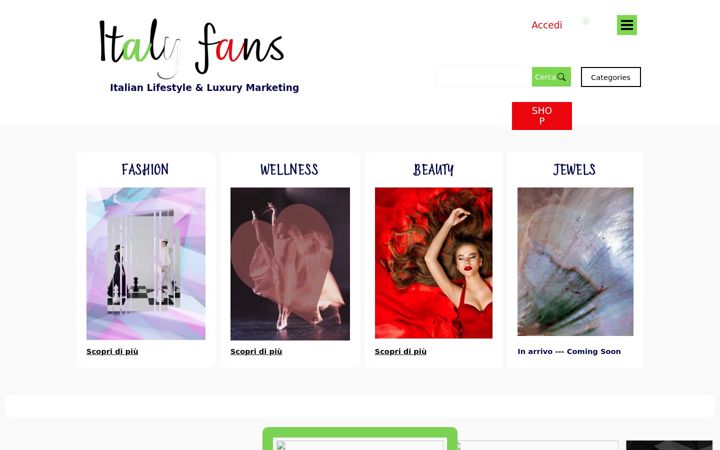 Screenshot of italyfans.it
